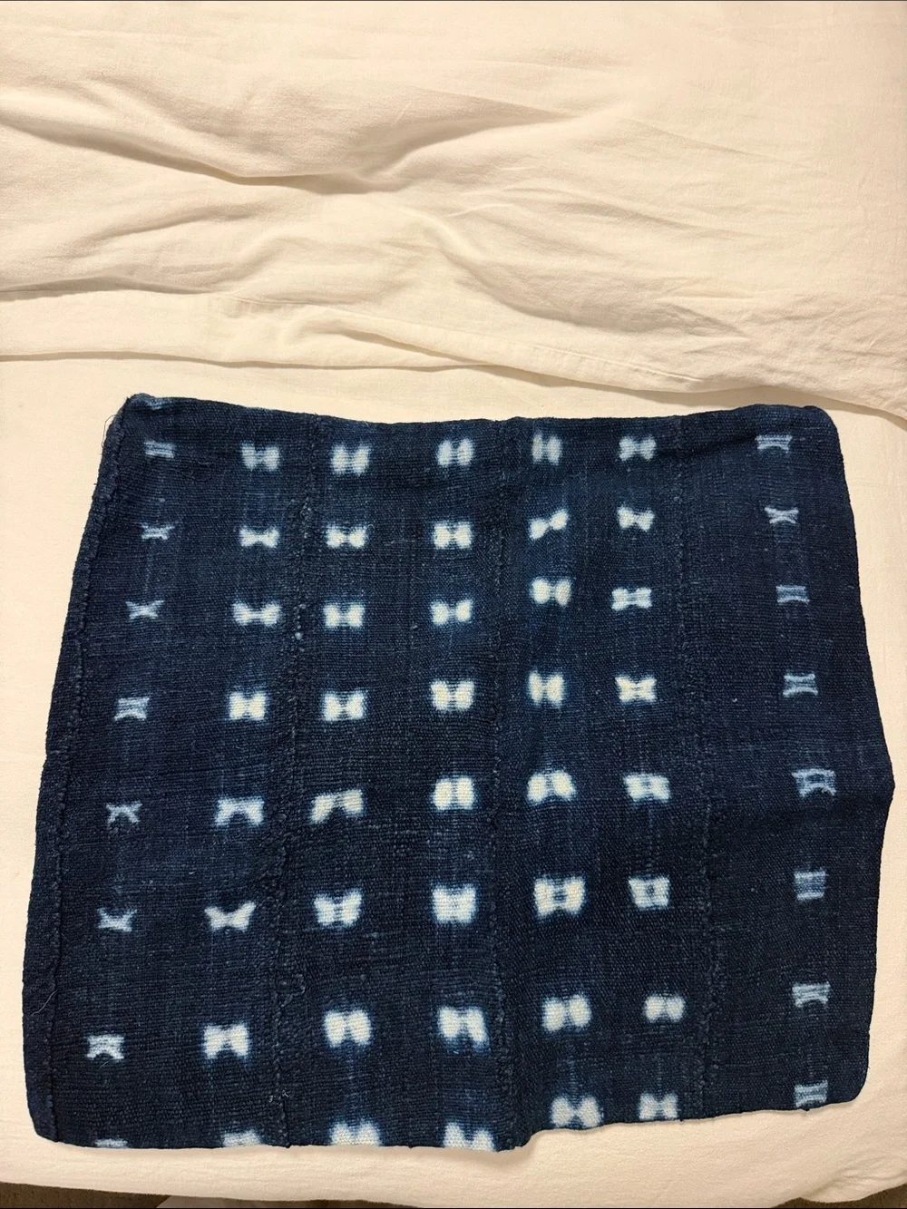 Navy Shibori Pattern Accent Pillow Covers - Set of 2